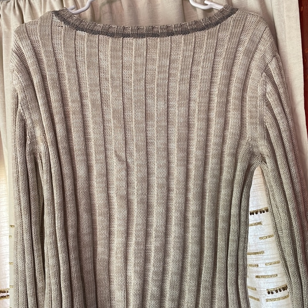 Free People Oatmeal Angora Ribbed Button Cardigan size Medium - Picture 7 of 7